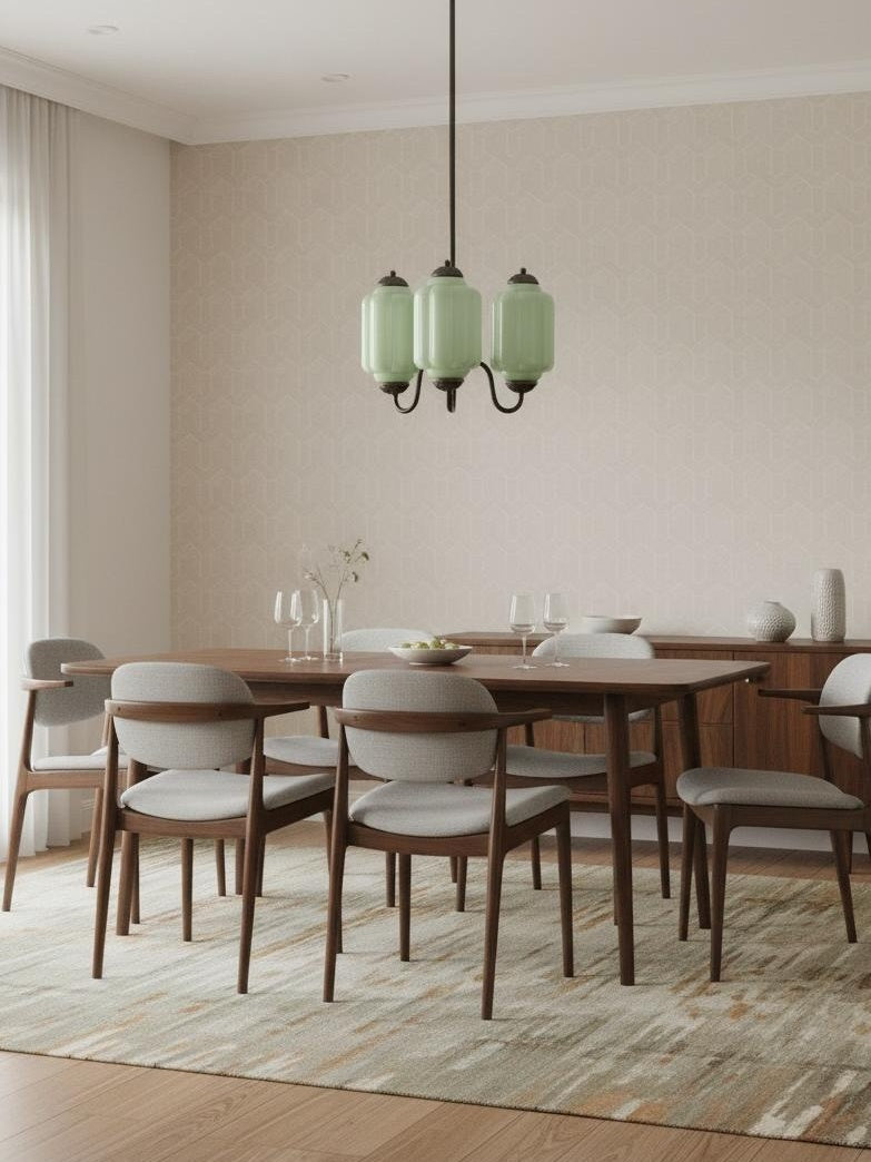 Eloise Chandelier – Milk Glass Chandelier in a Vintage Style Finish