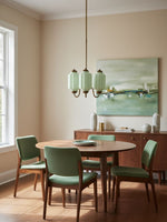 Load image into Gallery viewer, Eloise Chandelier – Milk Glass Chandelier in a Vintage Style Finish
