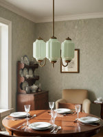 Load image into Gallery viewer, Eloise Chandelier – Milk Glass Chandelier in a Vintage Style Finish
