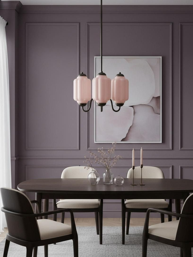 Eloise Chandelier – Milk Glass Chandelier in a Vintage Style Finish