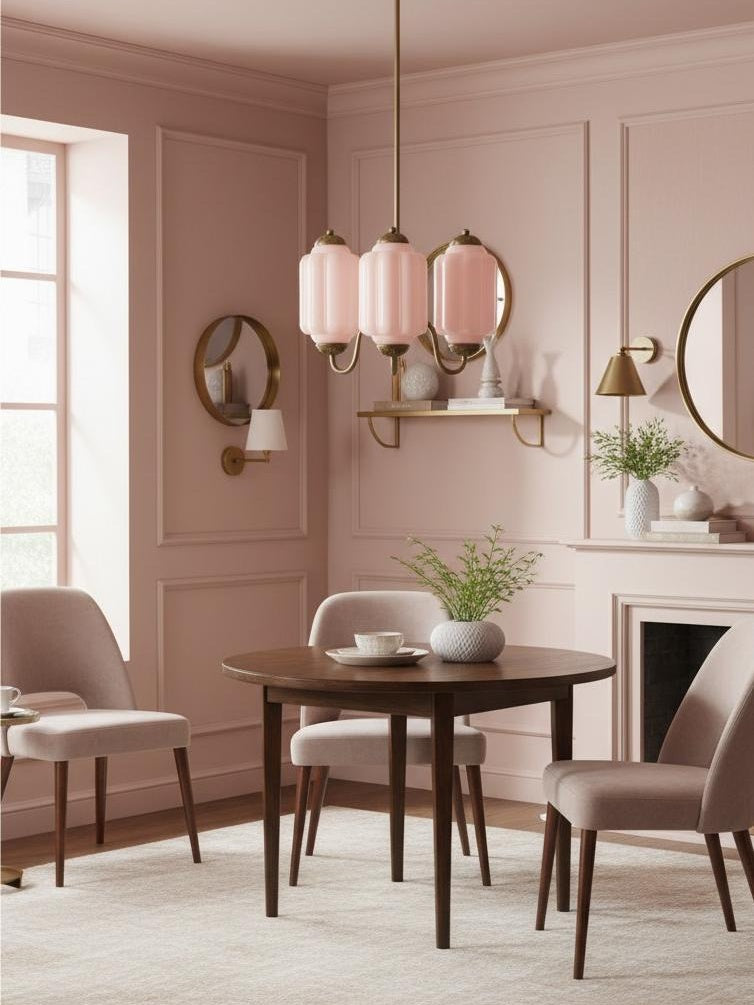 Eloise Chandelier – Milk Glass Chandelier in a Vintage Style Finish
