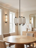 Load image into Gallery viewer, Eloise Chandelier – Milk Glass Chandelier in a Vintage Style Finish
