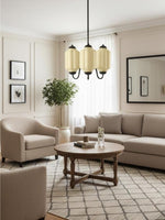 Load image into Gallery viewer, Eloise Chandelier – Milk Glass Chandelier in a Vintage Style Finish
