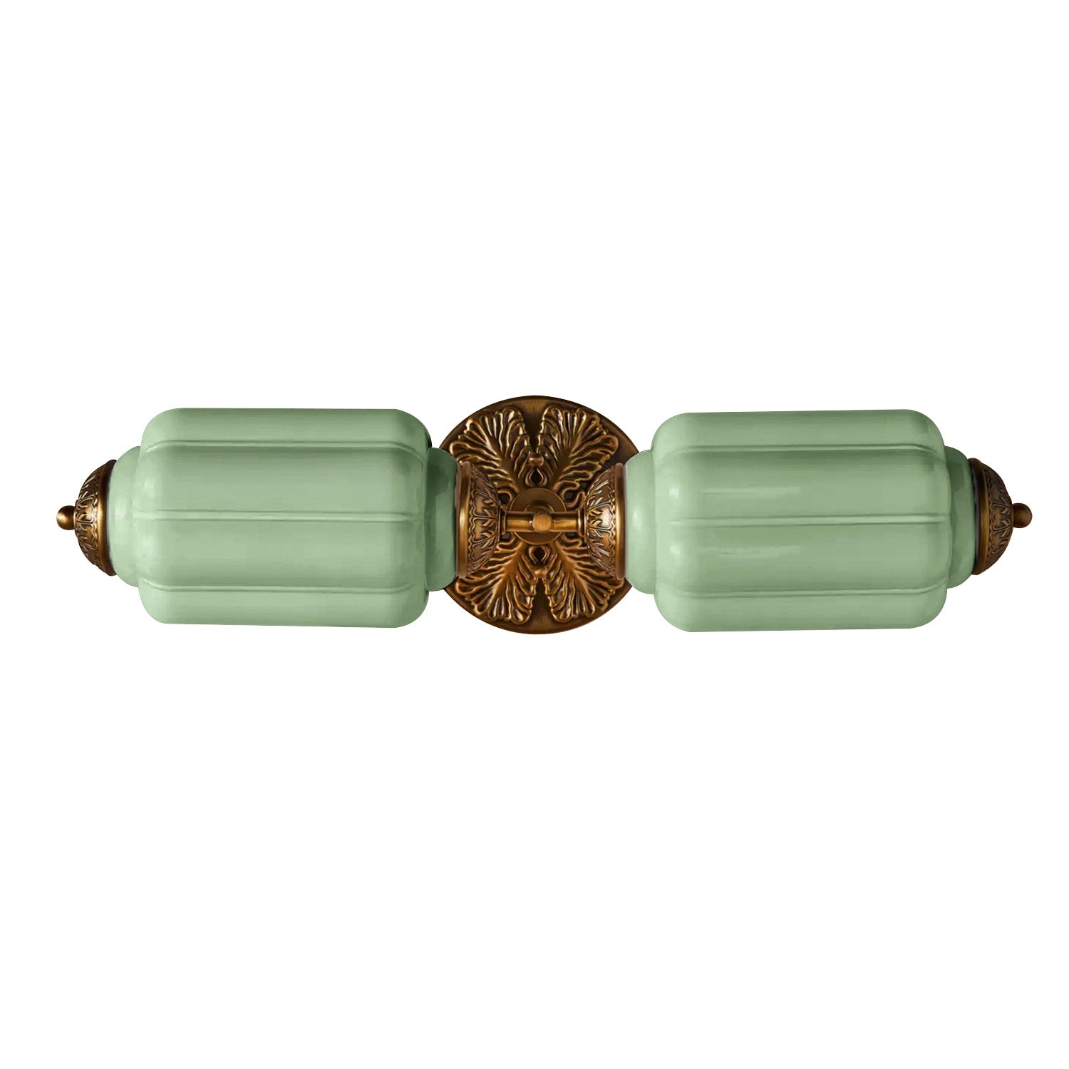 American Vintage Glas Laterne Geformt Horizontal Eloise Wandlampe