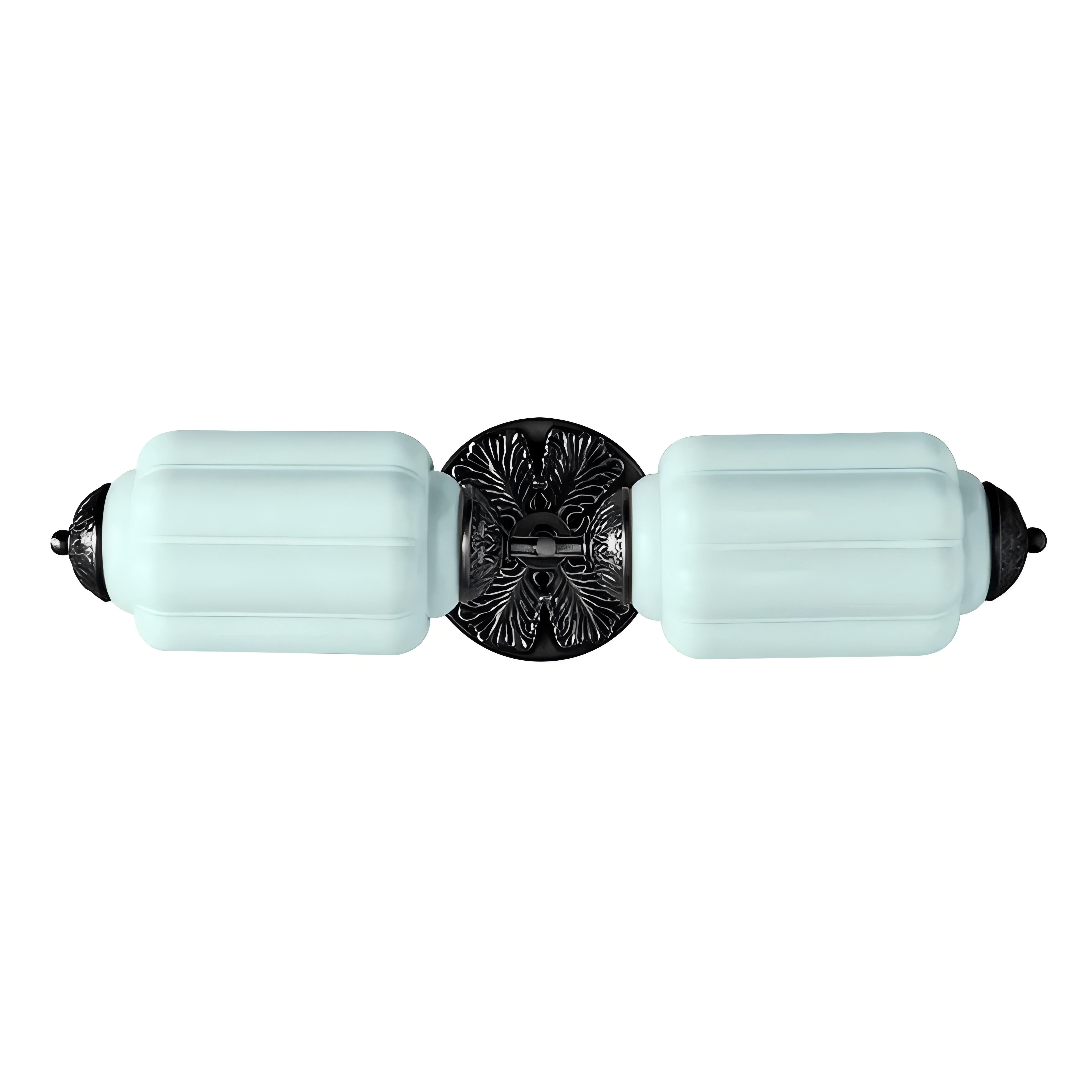 American Vintage Glas Laterne Geformt Horizontal Eloise Wandlampe