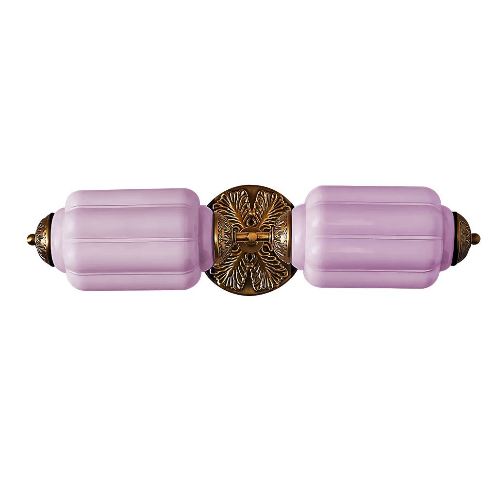 American Vintage Glas Laterne Geformt Horizontal Eloise Wandlampe