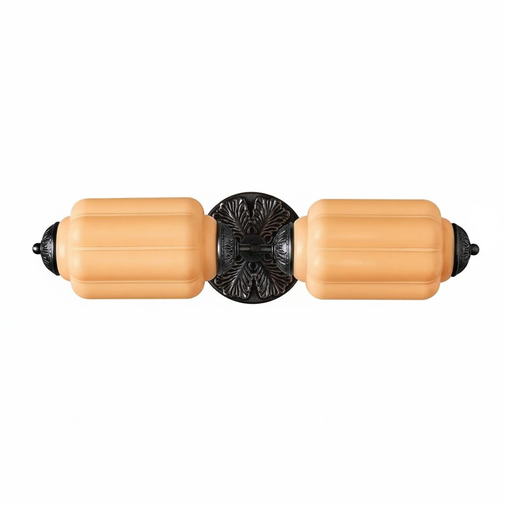 American Vintage Glas Laterne Geformt Horizontal Eloise Wandlampe