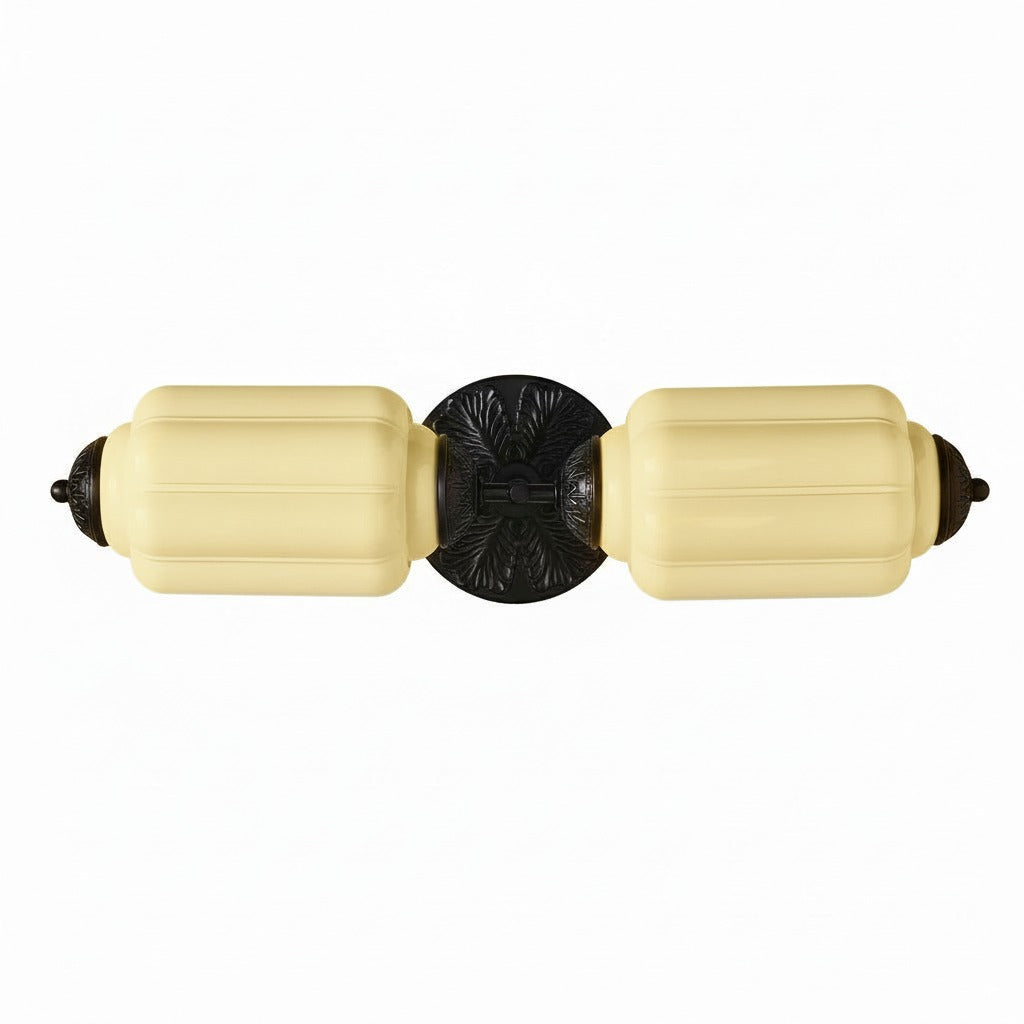 American Vintage Glas Laterne Geformt Horizontal Eloise Wandlampe