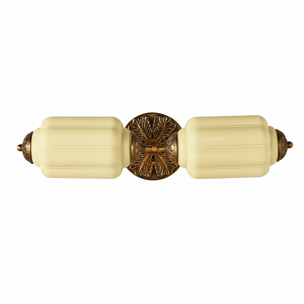 American Vintage Glas Laterne Geformt Horizontal Eloise Wandlampe