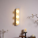 Bild in Gallery-Viewer laden, Elysian Travertine Plug-In Wall Light with Inline Switch - product image 8