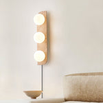 Bild in Gallery-Viewer laden, Elysian Travertine Plug-In Wall Light with Inline Switch - product image 3