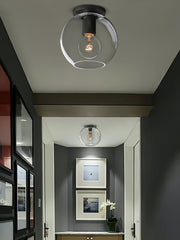 Flush Mount Light – Exposed Bulb or Glass Shade Design