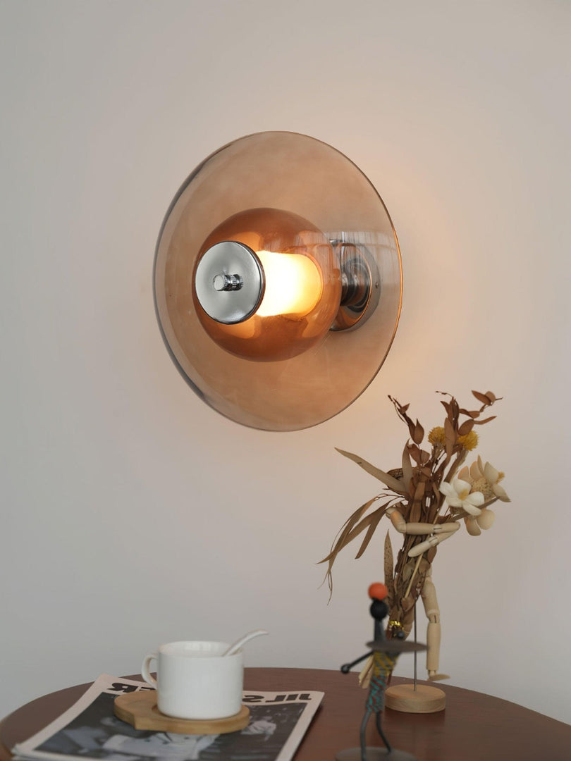 Flying Saucer Glass Plug-In Wall Light - product image 3