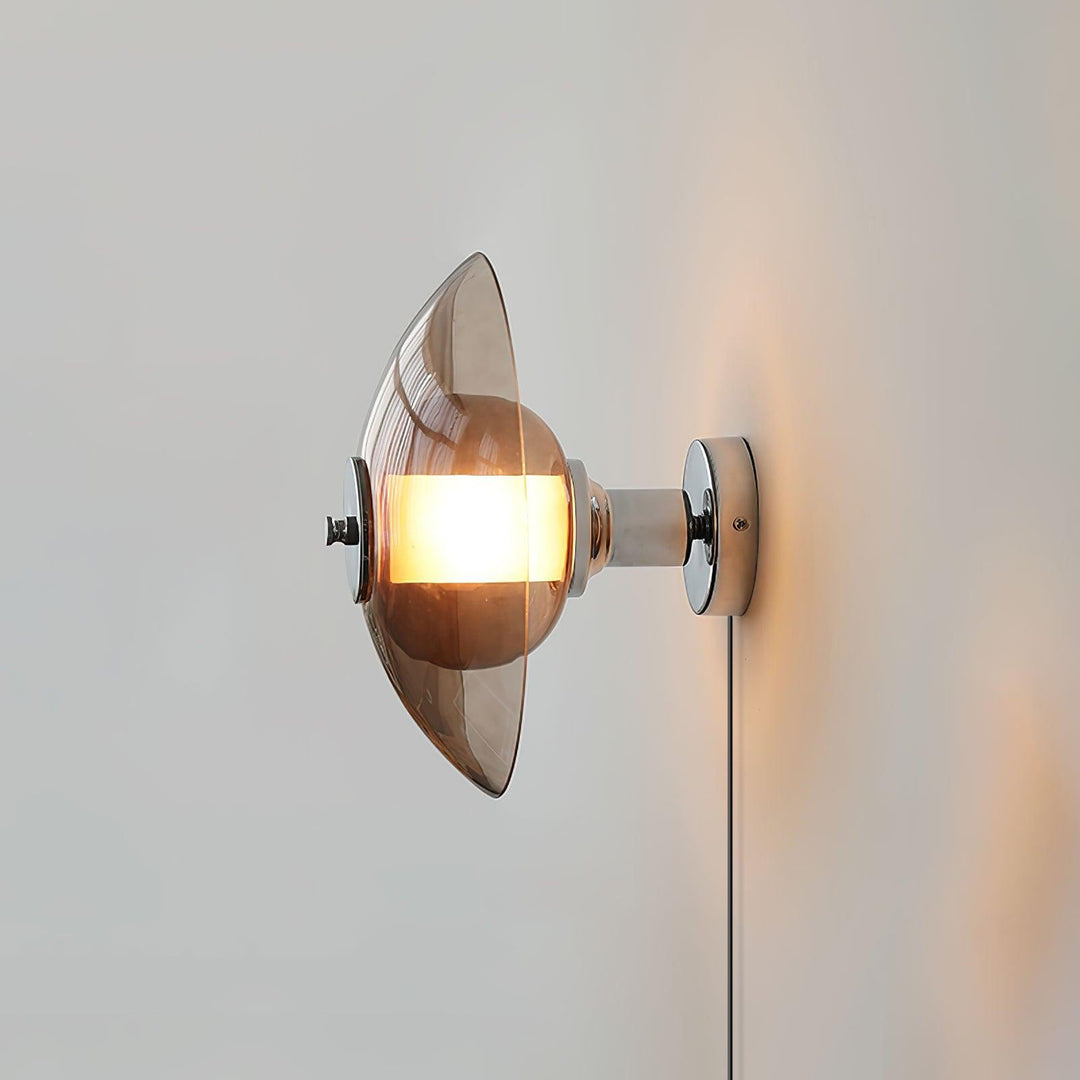Flying Saucer Glass Plug-In Wall Light - product image 4