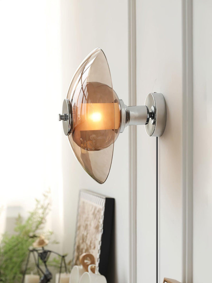 Flying Saucer Glass Plug-In Wall Light - product image 6