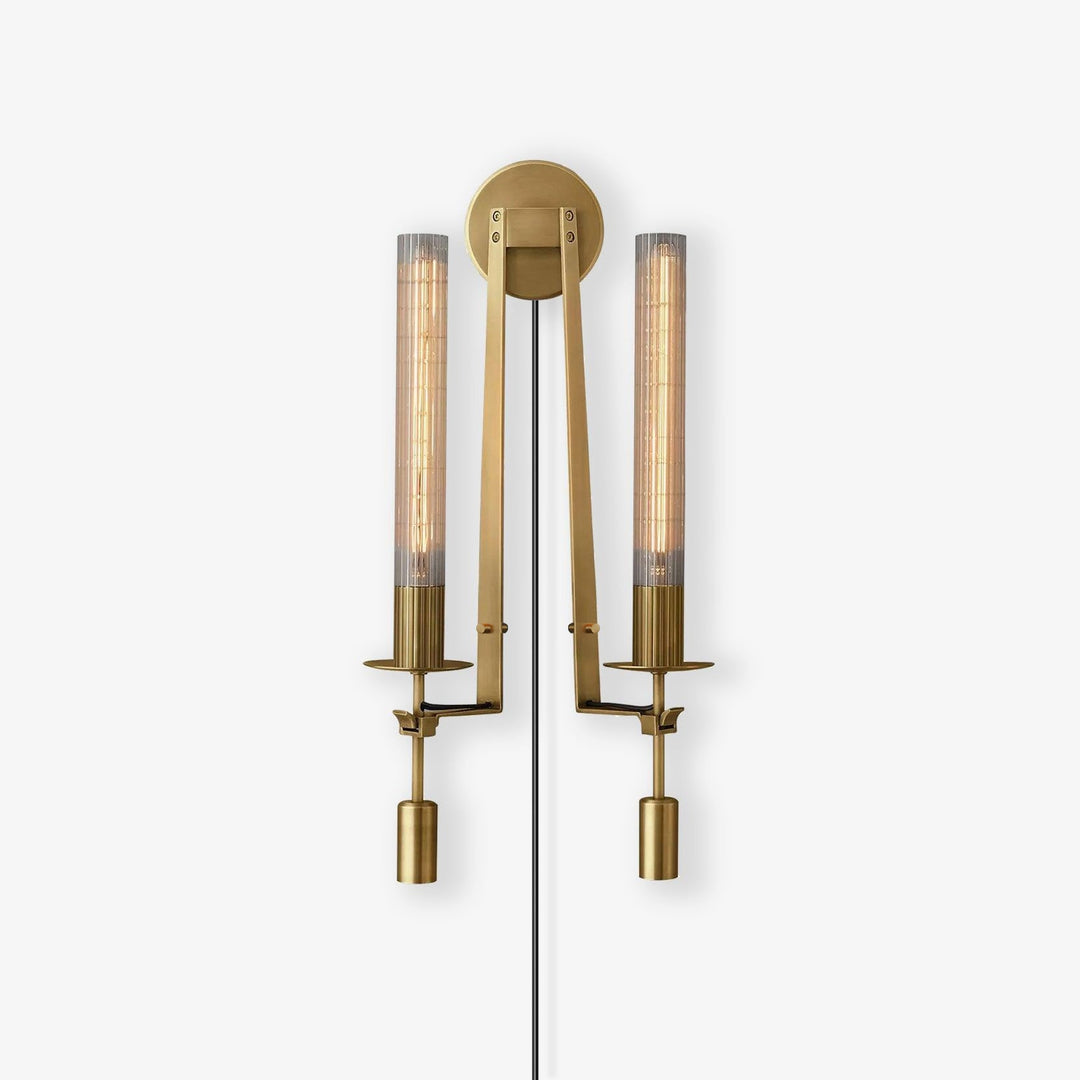 French Classicism Brass Plug-In Wall Light - product image 1