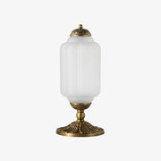 Eloise Scallop Glasschirm Vintage-inspirierte Tischlampe für Schlafzimmer und Wohnzimmer Akzentbeleuchtung