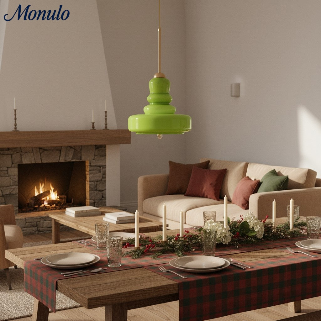 Lámpara Colgante Verdoma Colorida en Forma de Calabaza Bauhaus - Diseño Artístico para Iluminación de Isla de Cocina