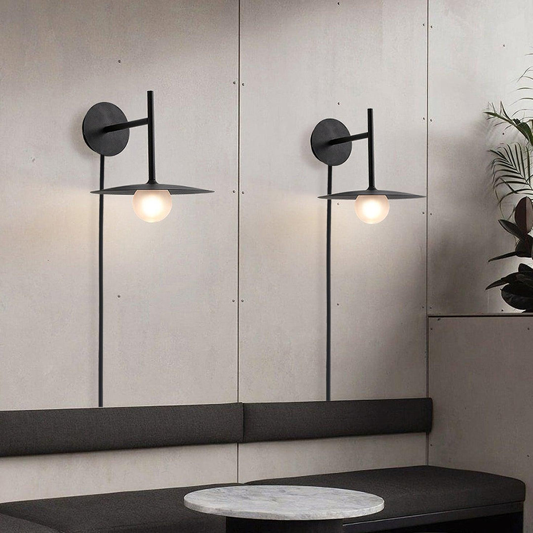 Gea Iron Plug-In Wall Light with Inline Switch - product image 2