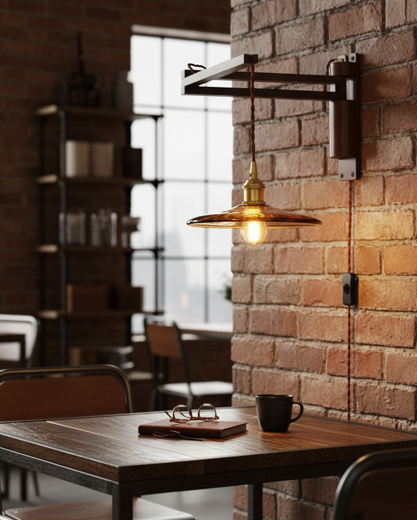 Five-Style Vintage Glass Plug-In Wall Lamp product view