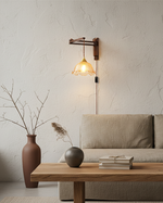 Load image into Gallery viewer, Five-Style Vintage Glass Plug-In Wall Lamp product view
