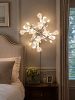 Cargar imagen en el visor de la Galería, Gingko Flowers Brass Plug-In Wall Light - product image 7