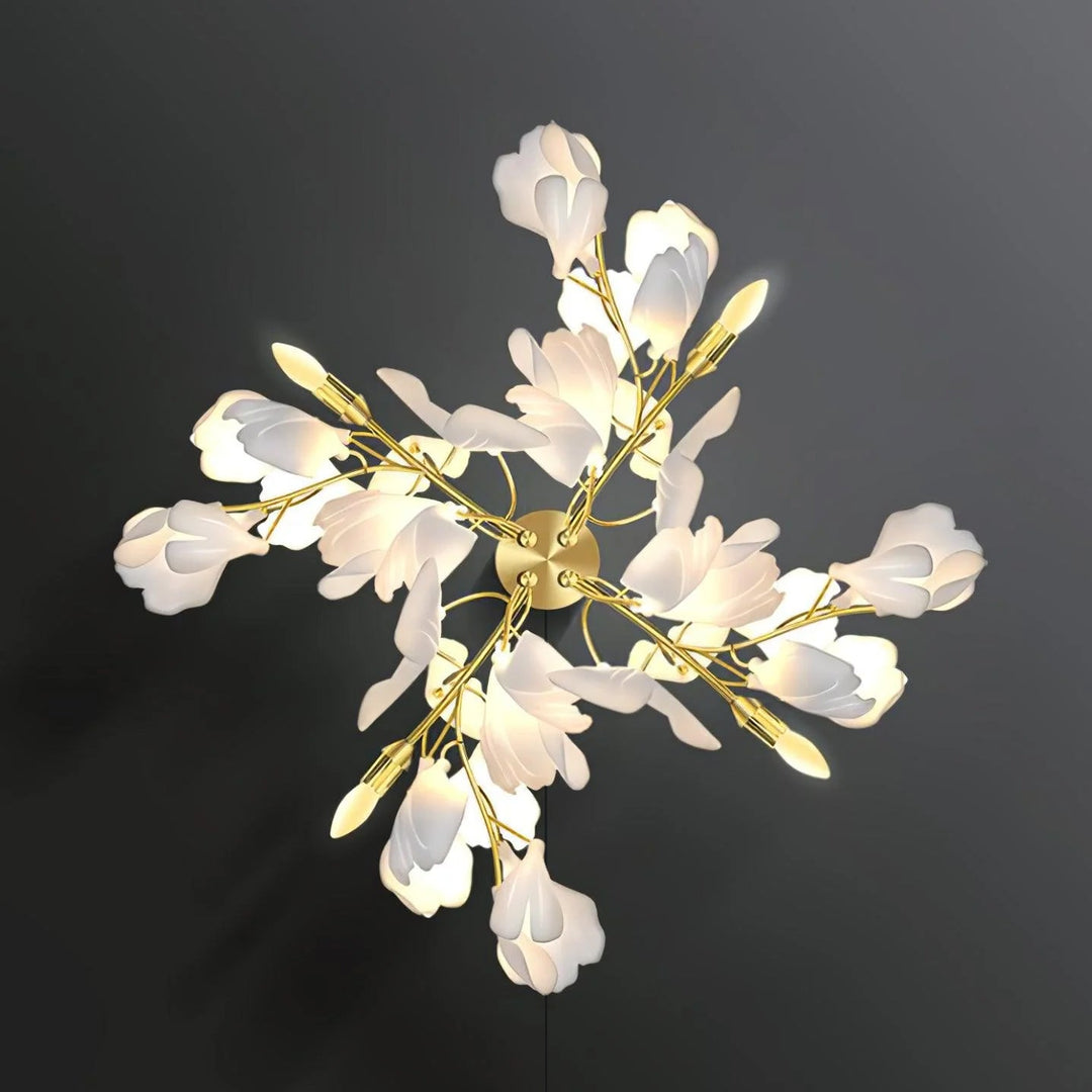 Gingko Flowers Brass Plug-In Wall Light - product image 11