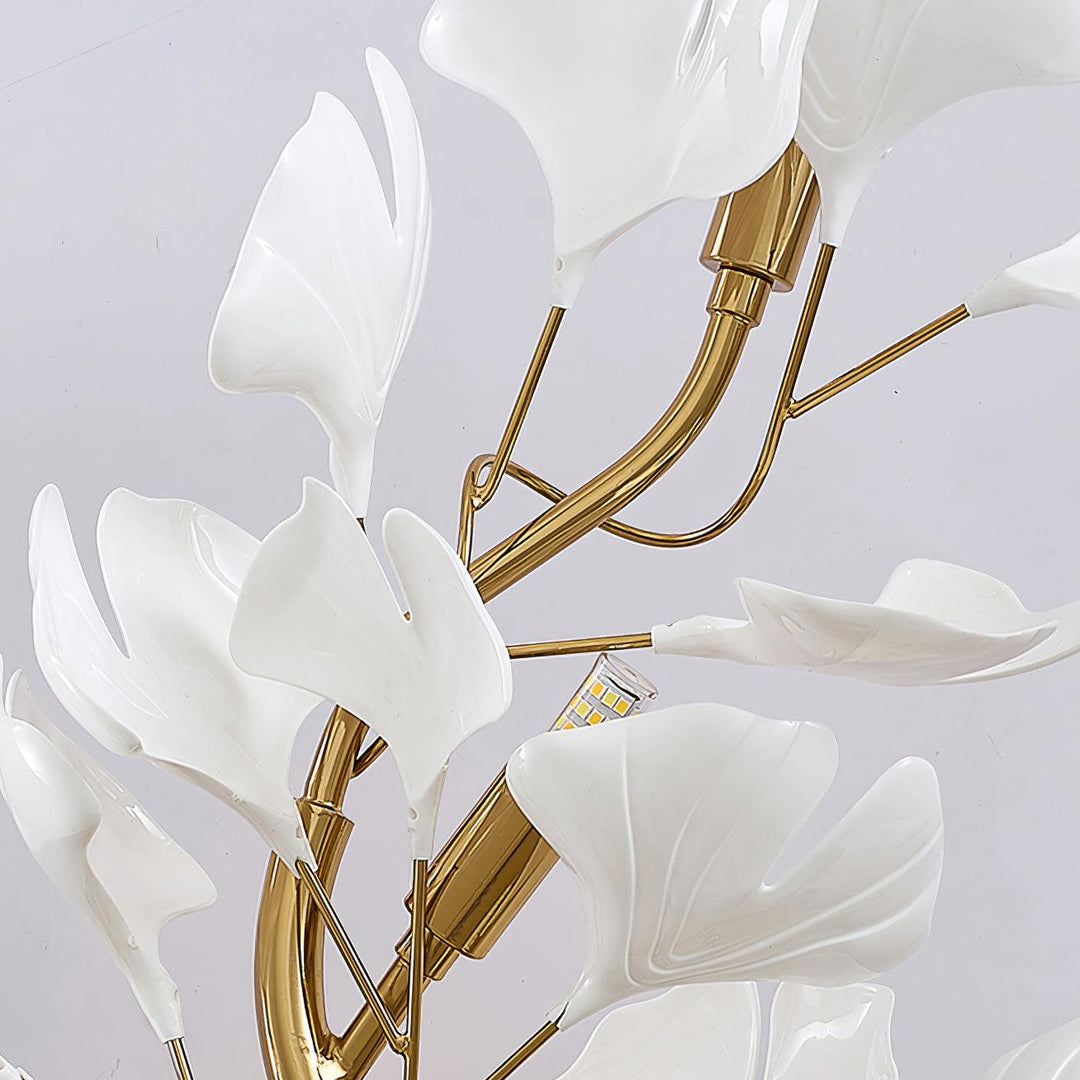 Ginkgo Leaf Gold and Acrylic Plug-In Wall Sconce product view 22