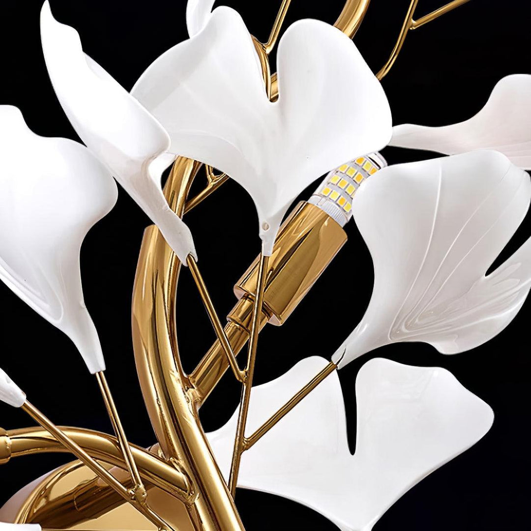 Ginkgo Leaf Gold and Acrylic Plug-In Wall Sconce product view 23