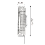 Cargar imagen en el visor de la Galería, Looped Reeded Glass Plug-In Wall Sconce - dimension drawing 5