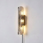 Cargar imagen en el visor de la Galería, Looped Reeded Glass Plug-In Wall Sconce - product view 16