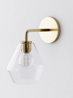 Load image into Gallery viewer, Merin Glass Wall Sconce - Modern Metal Frame for Ambient Lighting

