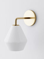 Load image into Gallery viewer, Merin Glass Wall Sconce - Modern Metal Frame for Ambient Lighting
