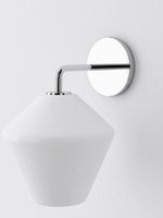 Load image into Gallery viewer, Merin Glass Wall Sconce - Modern Metal Frame for Ambient Lighting
