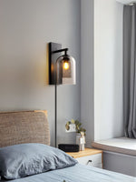Charger l'image dans la visionneuse de galerie, Glass Tubular Plug-In Wall Light with Inline Switch - product image 3