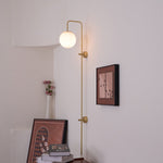 Bild in Gallery-Viewer laden, Globe Brass Plug-In Wall Light with Inline Switch - product image 5