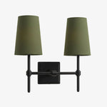 Load image into Gallery viewer, Rowan Elegant White-Linen Shade Wall Lamp – Retro Metal Wall Light for Bedroom &amp; Hallway