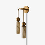 Bild in Gallery-Viewer laden, Harlin Alabaster Plug-In Wall Light with Inline Switch - product image 1