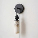 Bild in Gallery-Viewer laden, Harlin Alabaster Plug-In Wall Light with Inline Switch - product image 10