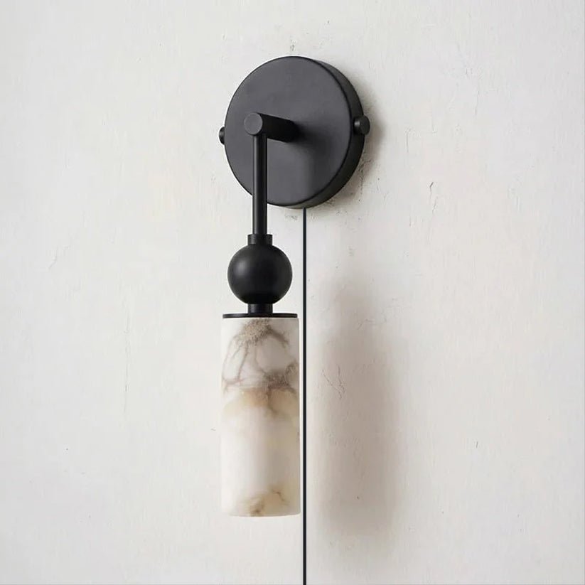 Harlin Alabaster Plug-In Wall Light with Inline Switch - product image 10