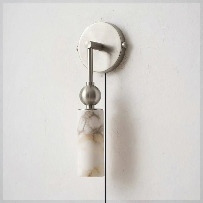Harlin Alabaster Plug-In Wall Light with Inline Switch - product image 11