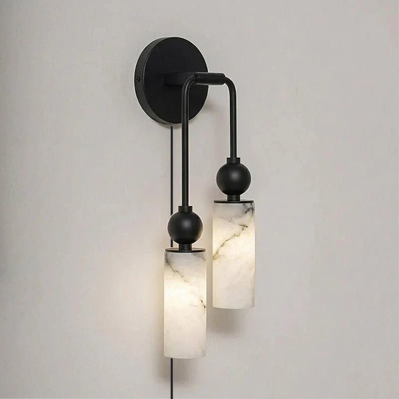 Harlin Alabaster Plug-In Wall Light with Inline Switch - product image 15