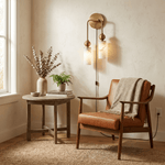 Bild in Gallery-Viewer laden, Harlin Alabaster Plug-In Wall Light with Inline Switch - product image 2