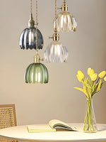 Load image into Gallery viewer, Japanese Retro Glass Flower Pendant Light

