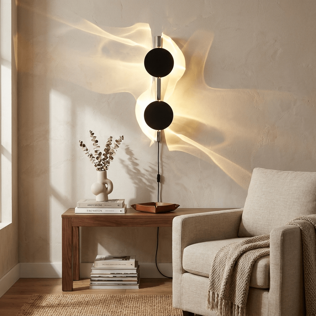 Kinetic Shadow Plug-In Wall Light with Inline Switch - product image 4