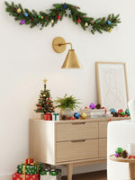 Load image into Gallery viewer, Conique Metal Tapered Sconce Cone Wall Light – Black or Brass Conical Retro Design