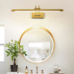 Load image into Gallery viewer, Linear Vanity Brass Plug-In Wall Light - product image 8