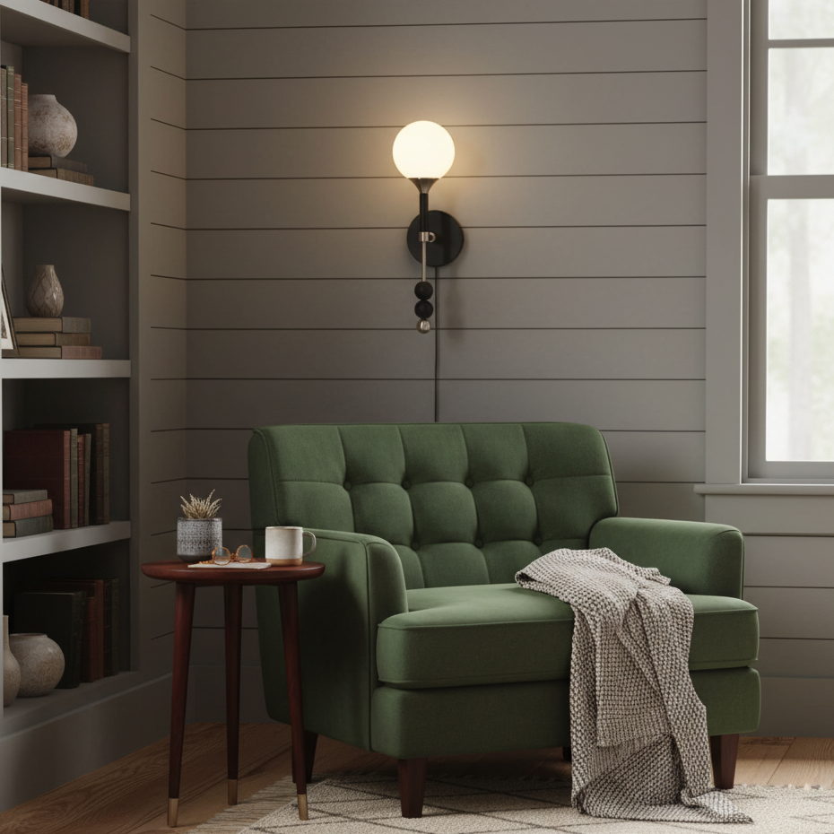 Geometric Orb Plug-In Wall Sconce product view 8
