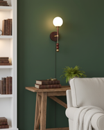 Bild in Gallery-Viewer laden, Geometric Orb Plug-In Wall Sconce product view 6