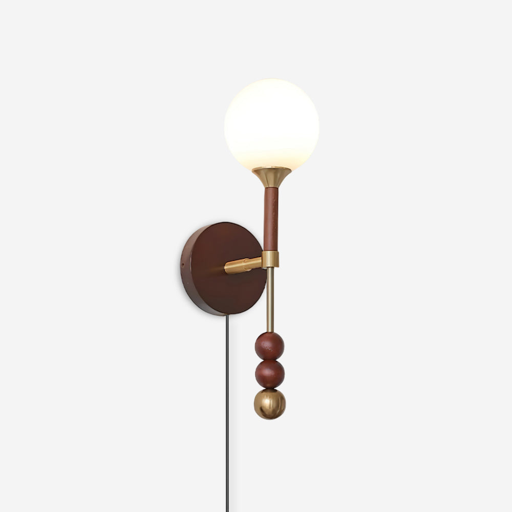Geometric Orb Plug-In Wall Sconce product view 1